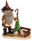 Drechselwerkstatt Uhlig DWU | Handgefertigter Waldwichtel | Traditionelles Räuchermännchen aus dem Erzgebirge | Weihnachtsdeko | 26 cm | Schäfer