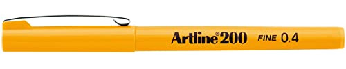 Artline 200 Yellow Fineliner Technical Drawing Pens - Pack 12