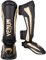 Venum Unisex Elite Boxen Schienbeinschutz, Schwarz / Gold, M