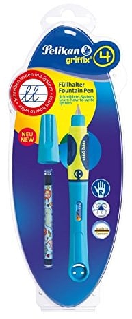 Pelikan 809184 Füller Griffix für Rechtshänder Neon Blau