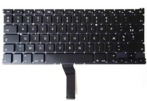 Bucom Teclado francés para Apple MacBook Air 13 pulgadas FR A1369 A1466 MC965 MC966 teclado AZERTY