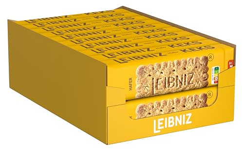 LEIBNIZ Haferkeks, 20er Pack, knusprige Kekse mit Hafer und Weizen gebacken, Großpackung als Vorrat oder zum Verkauf (20 x 230 g)