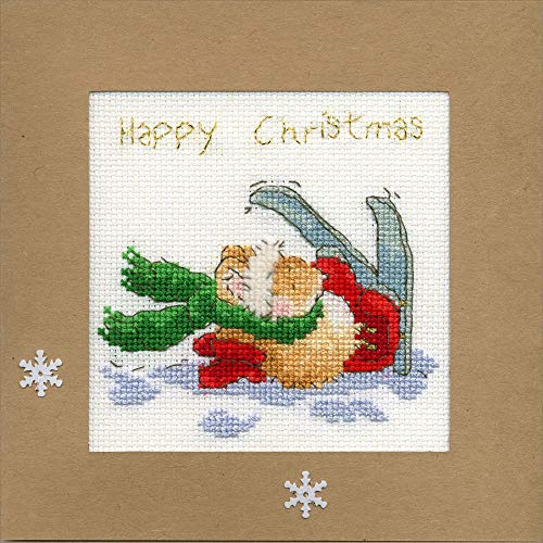 Bothy Threads Cross Stitch Kit - Christmas Card - Apres Ski
