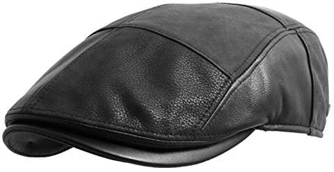 Gottmann - Flatcap, Schiebermütze, Newsboy Cap Herren Brighton Leder - Size M
