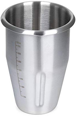 Klarstein Kraftpaket Pro recipiente de acero inoxidable - Accesorio, Reemplazo, Capacidad: 1 litro, Vaso mezclador, Acero inoxidable, plateado