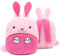 Ladyzone Kleinkind-Rucksack Zoo Tiere Rucksäcke Niedliche Plüschtasche Cartoon 25,4 cm Vorschule Buch Tasche für 2+ Jahre Mädchen Jungen, hase, Einheitsgröße