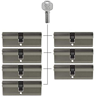 7x Profilzylinder 95 mm 45/50 gleichschließend inkl. 35 Schlüssel