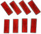Eacalyc Reflectantes Remolque Rectangulares Rojo Adhesivo Reflectores Catadioptrico Rectangulares Reflectante para Remolque Bicicleta Camión o Máquinas Agrícolas Paquete de 8