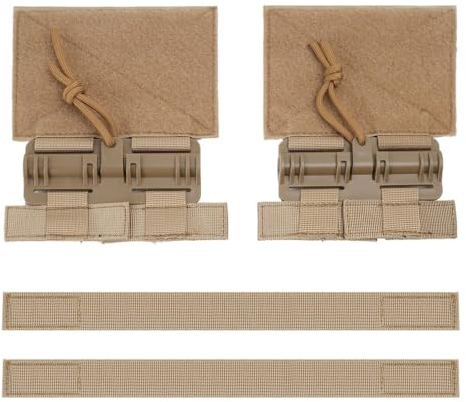 MiOYOOW Vest Quick Release Set, 1000D MOLLE Vest Removal Buckle Set with Hook Loop Fastener for Plate Carrier Hunting