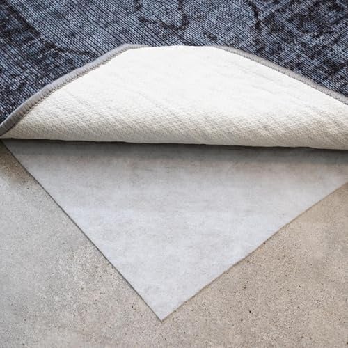Teebaud Rutschfeste Teppichunterlage, wendbarer Gummi-Greifer, rutschfeste Pads für Hartholz, Vinyl, Fliesen, Laminatböden, halten Teppiche sicher, natürliche Materialien sicher für Innenböden, 1,4 cm