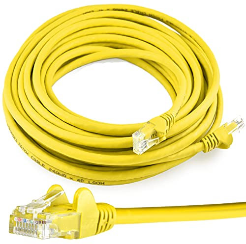 10M Long CAT6 Ethernet Cable Super Fast Gigabit Internet Network LAN Lead Yellow