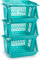 Acan Tradineur - Verdulero apilable Modelo PLFT Color Turquesa 3 cestas, 57 x 36 x 29 cm. Cestas portaobjetos apliables, estantes Multiusos para organizar los Espacios domésticos (Plus)