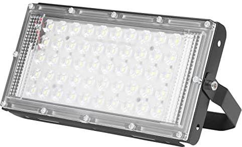 Marhynchus LED-Flutlicht Außenbeleuchtung Flut- Spotbeleuchtung 50W 12V Superhelles Tageslicht Weißes Licht Wasserdichtes LED-Flutlicht für Den Außenbereich für Innenhöfe Gärten mit Stecker