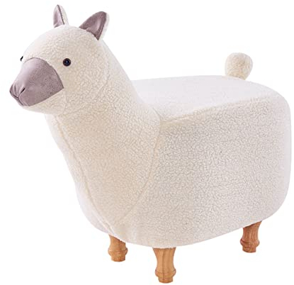 Tier Fußhocker Sofa Hocker Alpaka Fußhocker Tier Schuh Wickelhocker Sofa Fußstütze Wohnzimmer Aufbewahrungshocker Fußhocker