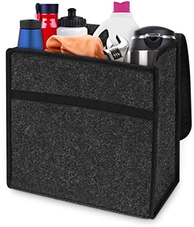 Trintion 2Pcs Car Boot Organiser 30 * 29 * 16cm Large Anti-Slip Car Boot Storage Bag Foldable Car Boot Bag with Fastening Flip Cover Car Boot Tidy Organiser Tools