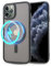 YmhxcY For iPhone 11 Pro Max Case,Compatible with MagSafe, Translucent Matte Back Slim Shockproof Phone Cover,For iPhone 11 Pro Max Case-6.5 Inch(Black)