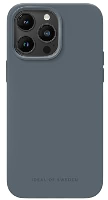IDEAL OF SWEDEN Griffige Silikon-Handyhülle mit Einer glatten Haptik und leichtem Gefühl - Schützende stoßfeste Hülle in trendigen Farbdesigns, Kompatibel mit iPhone 14 Pro Max (Midnight Blue)