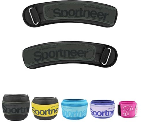 Sportneer Gewichtsmanschetten, Gewichtsmanschetten Fuß, 2 * 0,23kg/2 * 0,45kg/2 * 0,9kg/ 2 * 1,36kg /2 * 2,27kg Armgewichte Handgelenkgewichte Set, Laufgewichte für Hand- und Fußgelenke
