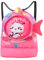Rayson Sac à Cordon Enfant de Natation Cartoon Sac à Dos de Plage Plongée Sac de Sport pour Enfants Imperméable Sac de Sport Étanche à Sec et Humide Plage Piscine Voyage Natationavec Poche,Lapin rose