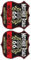 WARFEL Accessori Adesivo Moto Smerigliato America US The Historic Route 66 Adesivi per H&Arley Touring Electra Glide Ultra Road King