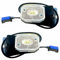 MelTruck 2x Weiß LED Begrenzungsleuchte Umrissleuchte mit Halter Schnellanschluss Anhänger