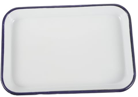 BESPORTBLE Emaille Backform 20x30cm Wiederverwendbar Hitzebeständig Antihaftbeschichtet Für Ofen Kühlschrank Spülmaschinenfest Langlebig Küchenbedarf
