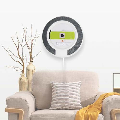 Tragbarer, an der Wand Montierter CD-Player mit Bluetooth, Montierbarer CD-Musikplayer, Home-Audio-Boombox mit Fernbedienung, Kopfhöreranschluss, USB-Anschlüssen, Digitalanzeige