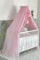 Baby Fancyroom Betthimmel für Babybett, Prinzessin Babywiege, Moskitonetz, Beistellbett Himmel, Babyzimmer Deko, Baldachin Kinderzimmer aus Premium Tüll (Rosa)