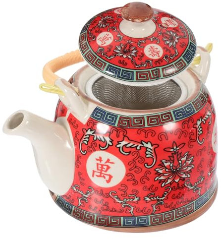 Alipis Tetera De Cerámica Con Asa Decoración Para Escritorio Resistance Altas Temperaturas