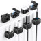 6er Pack Kabelhalter Magnetisch mit 6 Silikon-Saugnäpfen für das Kabelmanagement | Magnetic Cable Clips Kabel Organizer für Zuhause, Büro, Schreibtisch, Telefon, Auto, Wand und Nachttisch