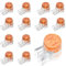 Funngy K1 Gel Crimps,180 PCS Waterproof Wire Splice Connectors Gel Sealed Heat Shrink Electrical Terminals and Kits for Network Data Phone Wire Joints Clear Telephone Cable Connectors