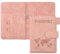 ILIYAH Porta Passaporto da Viaggio Donna e Uomo Cover Passaporto Italiano Custodia Passaporto con Slot per Carte PU Pelle Anti RFID Passport Cover(Rosa)