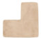 WWBPOIUY Tapis de Sol antidérapant, Tapis Anti-Taches, Tapis de Sol Absorbant en Forme de L for Salle de Bain – Tapis de Douche Doux et antidérapant – Tapis d'angle Lavable (Beige)