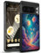Xioolia Phone Case for Google Pixel 8 8 Pro 7 7 Pro 6 6a 6 Pro 5 5XL 4 4a 4a 5G 4XL 3a 3aXL 3 3XL 2 2XL 4G/5G with Abstract-CB268 Black TPU Rubber Protection Case