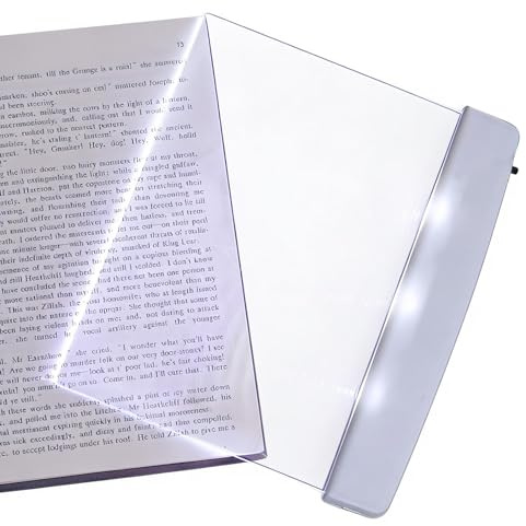 Buch-Leselampe, abnehmbare Clip-LED-Panel-Lampe zum Nachtlesen, Hauptmerkmal der einstellbaren Helligkeit, tragbare für Kinder, Frauen, Männer, Leser am Bett, Schreibtisch, Nachttisch, Schlafz