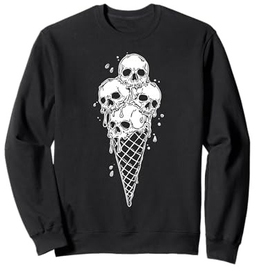 Skull Ice Cream Dark Humour Sweatshirt