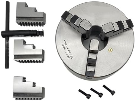200 mm selbstzentrierendes Drehfutter – Präzisions-3-Backen-Drehfutter K11-200 for Holz- und Metallbearbeitung