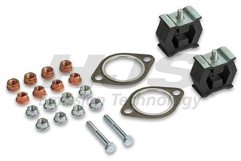 HJS 82 12 2235 Montagesatz Abgasanlage ohne Rohrverbinder Kompatibel mit BMW 3 Limousine E46