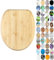 Sanilo Toilet Seat, Stable Hinges, Easy to Mount, Wooden Toilet Seat Bamboo