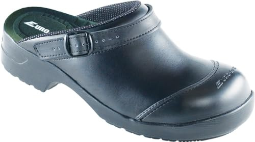 Euro-Dan Flex Sicherheitsclogs, offen mit verstellbarer/klappbarer Fersenriemen, Pronose, SB+A+E+SRC, Schuhgröße:38