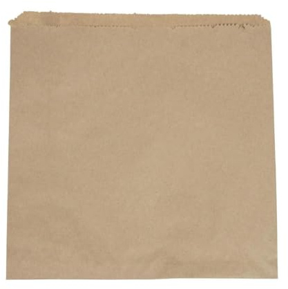Vegware Sandwich Bags Pack quantity: 1000 | Eco-friendly paper construction supports green organic waste disposal, catering to high-volume professional food service.