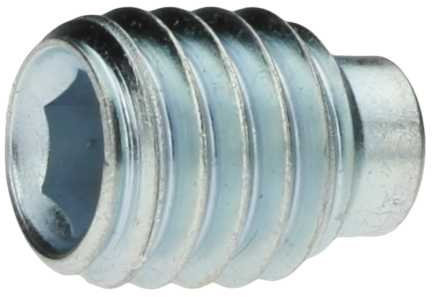 Reidl Gewindestifte mit Innensechskant und Zapfen 6 x 16 mm DIN 915 45 H galv. verzinkt farblos 10 Stück