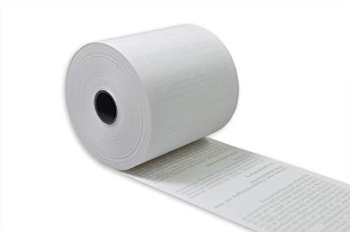Veit 50x EC Thermorollen 57mm x 40m x 12mm ØRolle 56mm BPA-frei 55g/qm, SEPA-Aufdruck, für handelsübliche Kassendrucker geeignet, Kassenrollen aus Thermopapier, Drucker schonend, Rollenendmarkierung