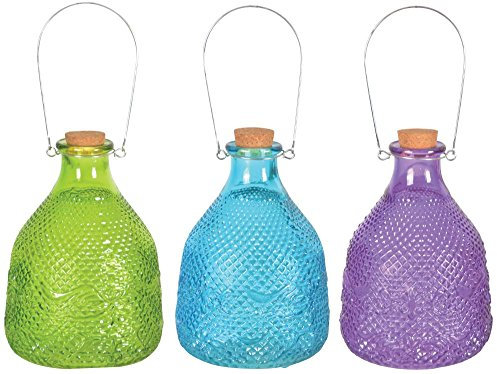 Esschert Design EG22 Hobnail- Piège à guêpes en verre cloûté - 15 cm de diamètre x 21,5 cm de hauteur - Couleur aléatoire 1 pièce