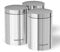 Morphy Richards 974059 Accents Kitchen Storage Canisters, Stainless Steel, Silver, Set of 3