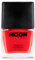 Neon UV Nail Polish by Moon Glow - Intense Red - Bright Neon Nail Varnish - Glows under UV - 10ml