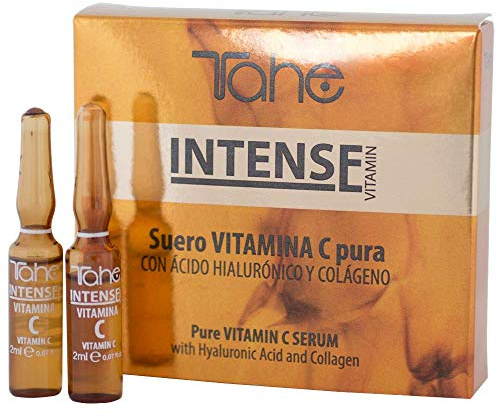 Tahe Intense Lifting-Serum in Ampullen mit reinem Vitamin C, Hyaluronsäure und Kollagen, 5 x 2 ml