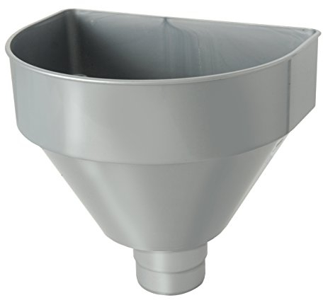 First Plast RCT080AC Raccoglitore Pluviale Tondo, Effetto Acciaio, ø 80 mm