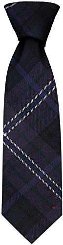 I LUV LTD Gents Neck Tie Scotland Forever Modern Tartan Lightweight Scottish Clan Tie