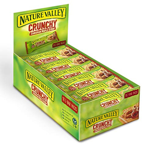 Nature Valley Crunchy Canadian Maple Syrup Cereal Bars 42 g (Pack of 18 bars)